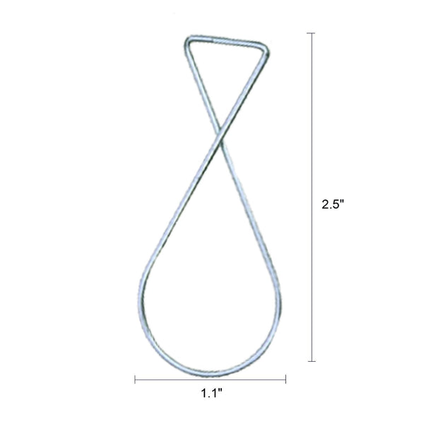 Amaonm 50 PCS Celling Clips, 8 T-Bar Ceiling Decorative Resilient Hook Ceiling Hangers for Hanging a Sign or Plant on a Grid, Drop Ceiling Clips Classroom Office Graphics Hooks