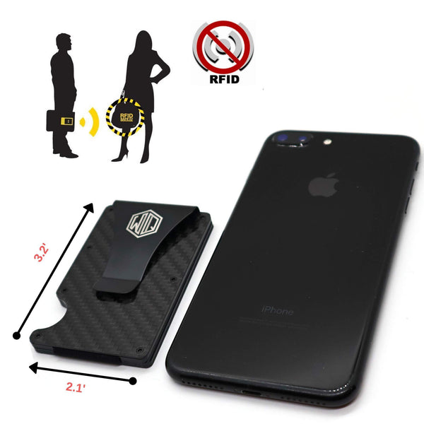 Buy now carbon fiber wallet money clip by widely quality rfid blocking complete gift set including key holder organizer minimalist card holder with smart keychain slim and compact lightweight