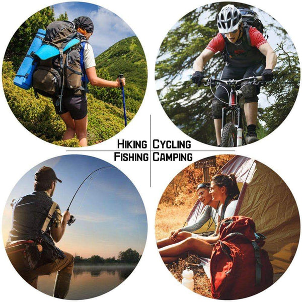 Discover the yucool 10 pack aluminum d ring carabiners d shape keychain clips hook spring loaded for camping hiking fishing with 10 stainless steel wire keychains 10 key rings multi color