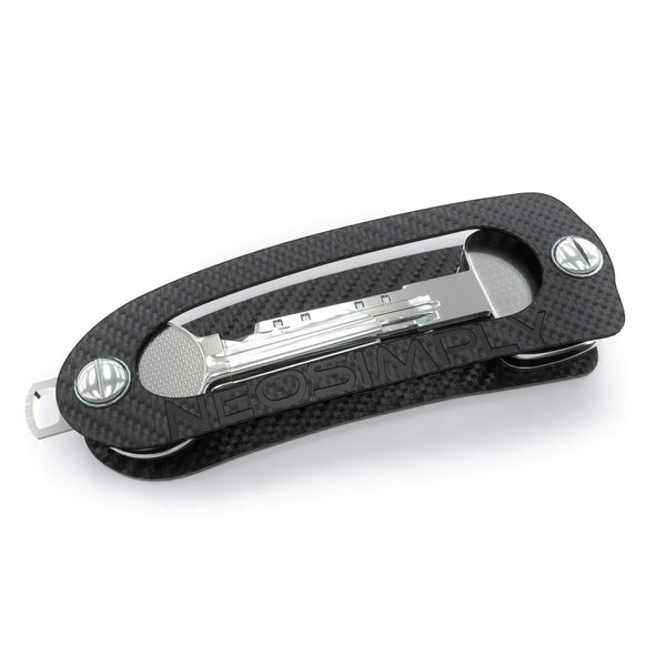 Featured neosimply the ultimate keychain smart compact keyring holder key holder organizer best minimalist gadget tool perfect for anyone with keys carbon fiber leather keychain for car key