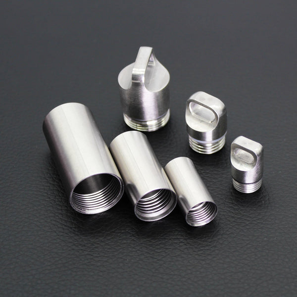 Related ppfish 3 pcs military grade air tight edc accessory case pill fob capsule keychain waterproof match case battery holder outdoor survival storage metal container dry box
