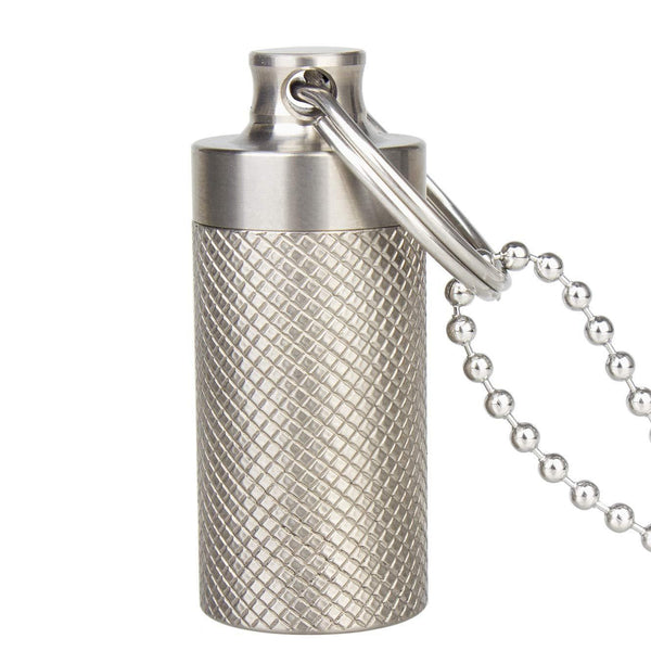 Results tisur mini pill fob titanium keychain pill holder emergency aspirin nitroglycerin pill holder for men and women waterproof light weight and non allergenic1 38 x 0 55