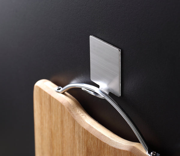 FOTYRIG Adhesive Hooks Wall Hooks Hangers Waterproof Stainless Steel Stick on Hooks for Hanging Robe Towel Coat Kitchen Utensils Keys Bags-Home Kitchen Bathroom-8 Packs