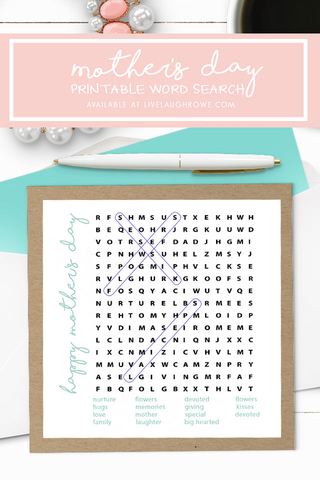 Mother’s Day Word Search | Printable Word Game