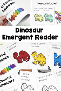 Dinosaur Emergent Reader Free Printable