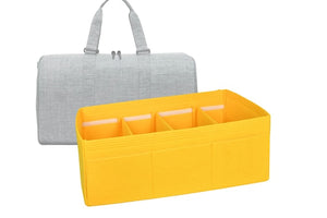 For "Novel Duffle Bag" Customizable Felt Organizer In 20 cm/7.8 inches Height, Bag Liner, Yellow by SenamonBagOrganizer