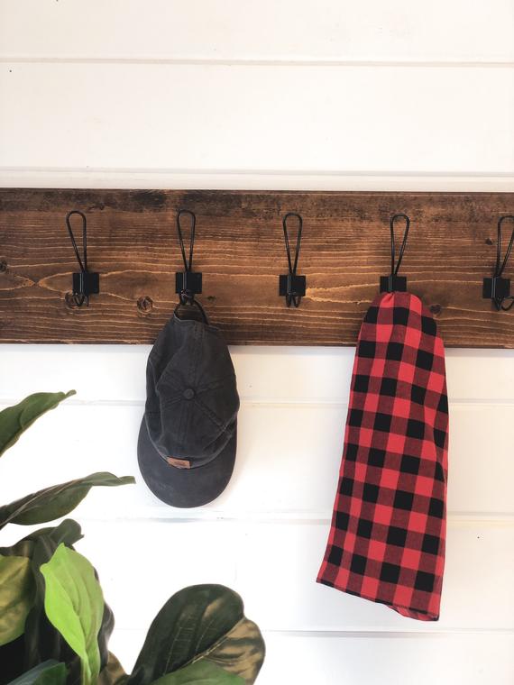 Coat Rack with Shelf, floating shelf, Shelf, organizer, Entryway Organizer, Towel Rack, Key Hooks, Wall Mounted Coat Rack, Leash Holder, by NativeRange