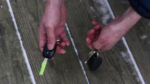 Learn how-to use a carabiner to organize a keychain