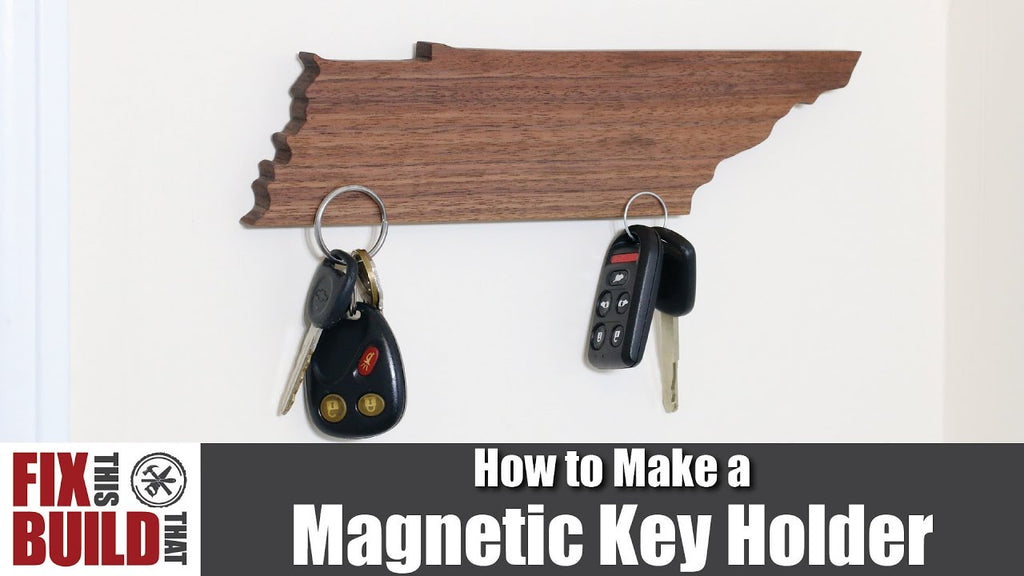 DIY Magnetic Key Holder (State Shaped) | How to Make It by Fix This Build That (4 years ago)