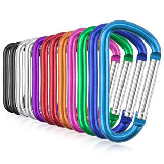 Amazon has this Pack of 24 Aluminum Carabiner Keychain Clips for ONLY $4.29 (Was $8.59)!!!