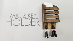 How to Make a Rustic Wall Hanging Mail and Key Holder by Crafty Workshop Builds (1 year ago)