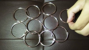 Bilipala 10 Pcs Loose Leaf Binder Rings Book Ring Keychain, Silver, 1.5-Inches I grew up using binder rings