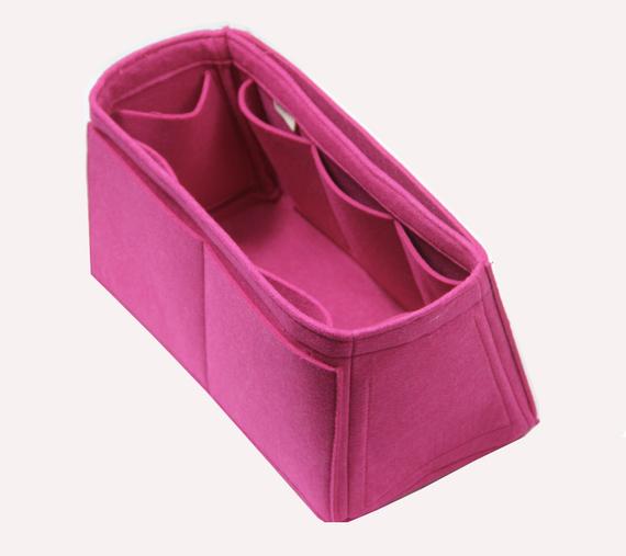 Customizable Organizer for Tapered Bag, Birkin Satchel Doctor Tote Felt Purse Insert, Cosmetic Makeup Diaper Handbag, Zipped Belongings by JennyKrafts