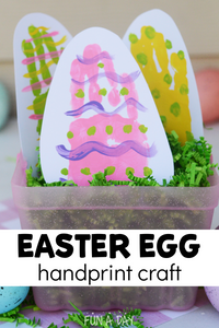 Easter Egg Handprint Craft for Kids