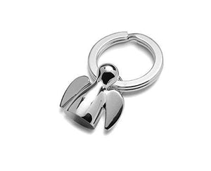 Vanlemn Angel and Dark Elf Metal Keychain Keyring Key Holder Key Hook Stainless Steel Key tag for Men and Women for Couples(Angel)