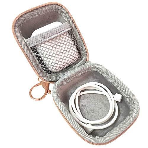 Results airpods case keychain airpod charging protective case earbud case pu leather hard case portable carrying case with metal clasp and keychain compatible with apple airpods bluetooth earphone