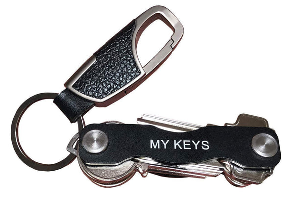 Try smart compact key holder with keychain bundle key pocket organizer for up to 10 keys smart key organizer with secure locking mechanism with keychain