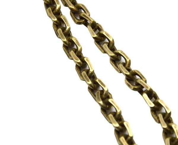Budget friendly okones 22 4 overall length solid brass man pants keychain key jean wallet chain key ring belt hook key buckle with fine snap hook split ring fish hook curb chain