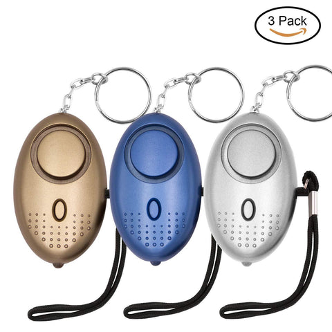 Shop safe sound personal alarm kosin 3 pack 145db personal security alarm keychain with led lights emergency safety alarm for women men children elderly