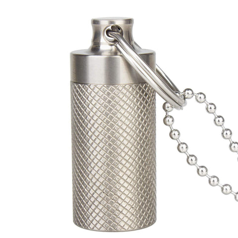 Results tisur mini pill fob titanium keychain pill holder emergency aspirin nitroglycerin pill holder for men and women waterproof light weight and non allergenic1 38 x 0 55