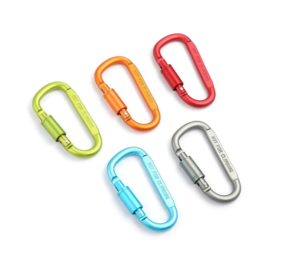 Buy drayas aluminum carabiner d shape buckle pack keychain clip spring snap key chain clip hook screw gate buckle 10pcs multicolor 10pcs