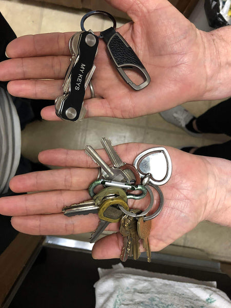 Amazon smart compact key holder with keychain bundle key pocket organizer for up to 10 keys smart key organizer with secure locking mechanism with keychain