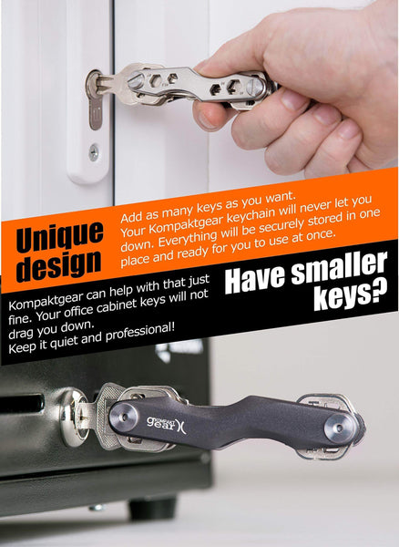 The best compact key holder smart keychain by kompaktgear premium organizer multitool s biner carabiner key management up to 12 keys