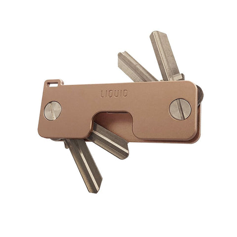 Liquid KeyCaddy Rose Gold (Brass Screws) Key Organizer