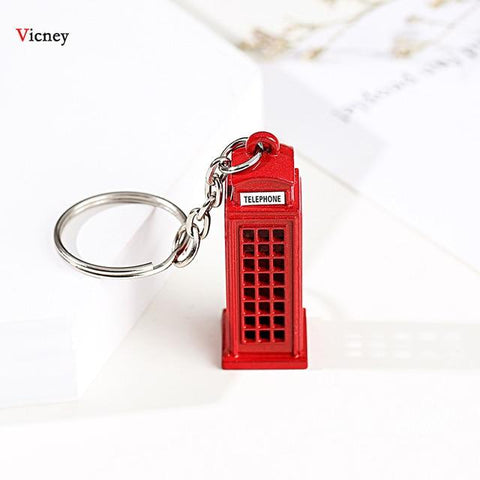 London Red&Blue Bus Key organizer Mail Box Key Holder Key Pendant Keychain Souvenir